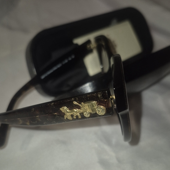Coach Women Sunglasses Hc8265-554713(51) Tortoise Glitter With Box, Cloth, Book main image 10